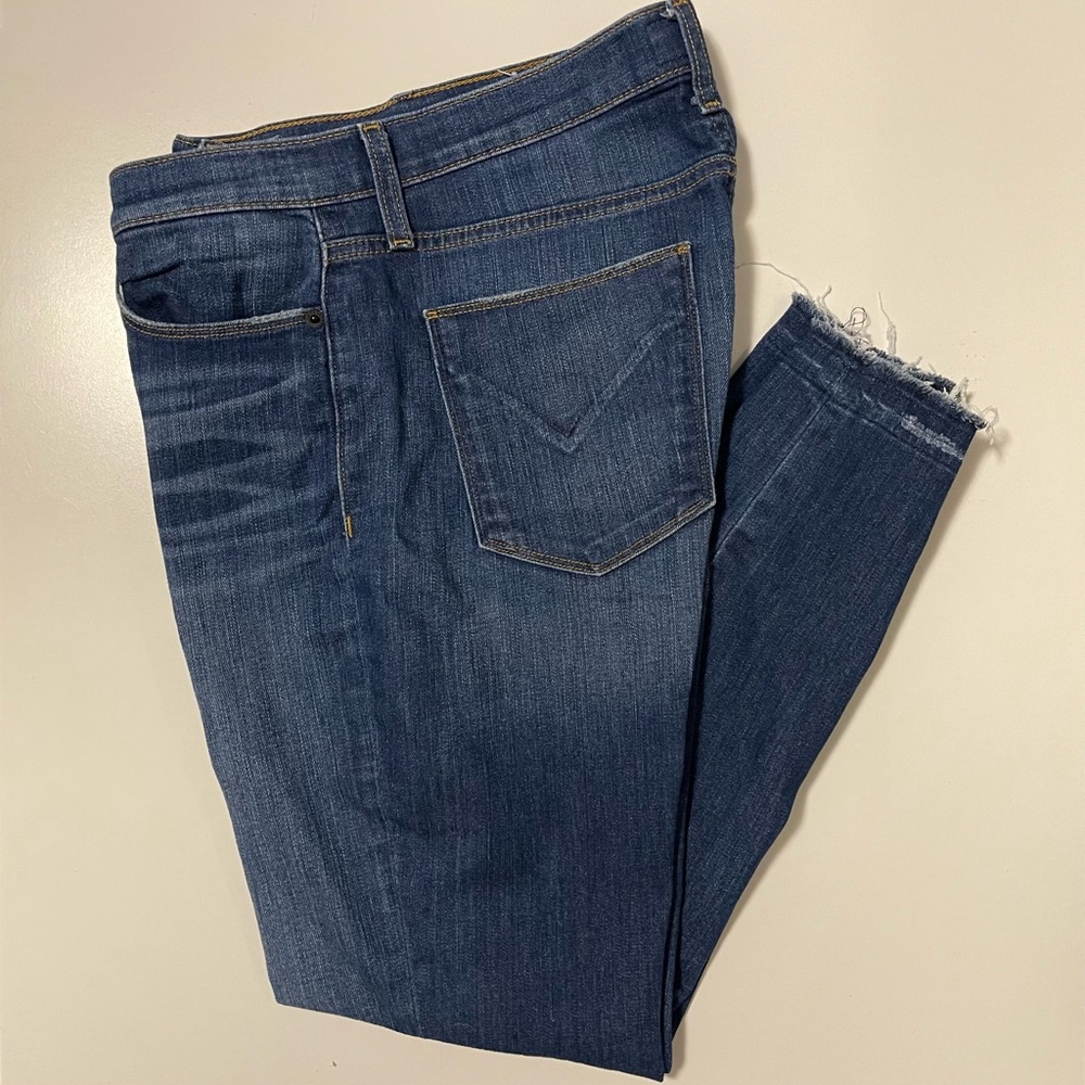 Hudson Nico Crop Skinny Jeans - Raw Hem & Mid Rise - Size 29